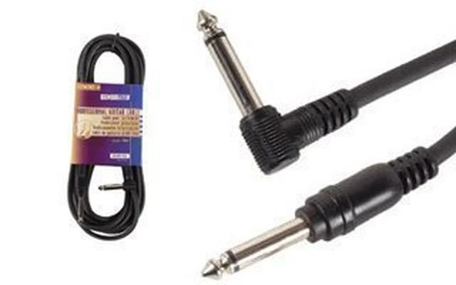 Cable Guitarra  Jack 6.35mm a Jack 6.35mm 90° (6m)