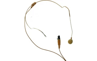 LD Systems set diadema, color piel, 3 pol Mini-XLR