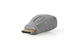 Adaptador HDMI - Conector Mini HDMI a HDMI Hembra - Gris - Bandridge BVP125