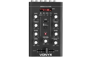 Vonyx STM500BT Mezclador 2 canales, BT, MP3, Display