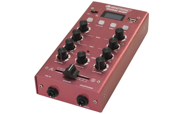 Omnitronic Gnome 202P Mini Mixer Red