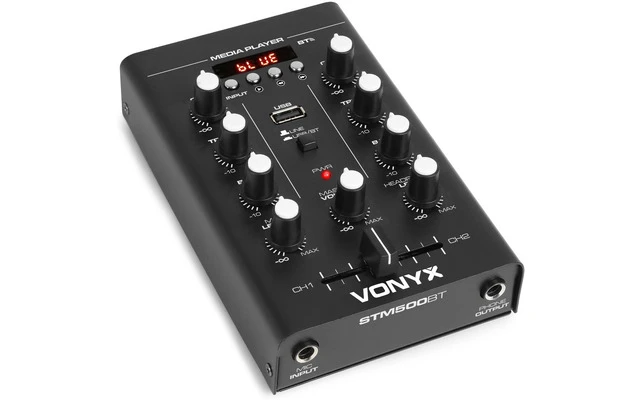 Vonyx STM500BT Mezclador 2 canales, BT, MP3, Display