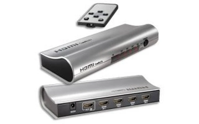Selector HDMI amplificado 4 Entradas > 1 Salida con mando