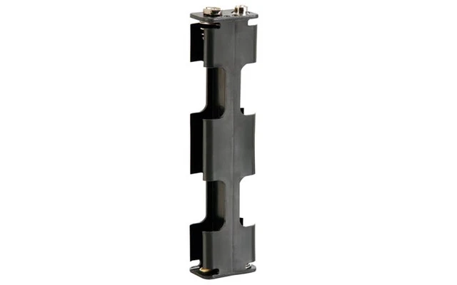 PORTAPILAS PARA 4 PILAS AA (CON TERMINALES CLIP)