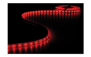 CINTA CON LEDs FLEXIBLE - COLOR ROJO - 300 LEDs - 5m