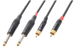 PD Connex Cable 2xJack 6.3 Mono - 2xRCA Macho 1.5m