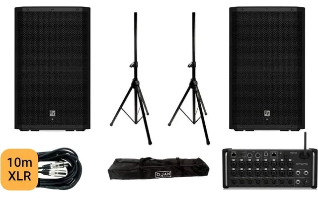 2x EV ZLX 15P G2 + Midas MR 18 + Oqan
