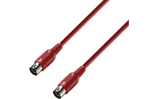 Adam Hall K3MIDI0150RED - MIDI Cable 1.5m rojo