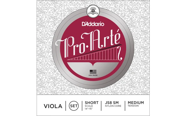 D'Addario J58 Pro Arte Escala Corta M