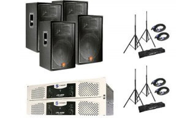Pack Sonido JBL JRX 115 - Crown LPS