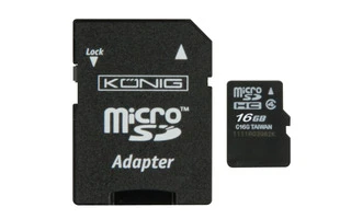 Tarjeta de memoria micro SDHC de 16GB
