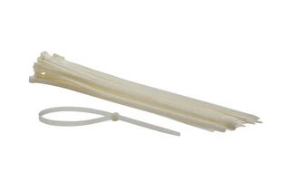 JUEGO CON CADENETAS DE NYLON - 8.8 x 500 mm - COLOR BLANCO (50 uds.)