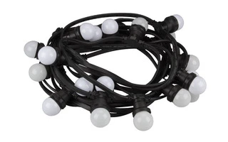 Cadena de luz festiva, 11.5m, 20 bombillas LED - color blanco cálido