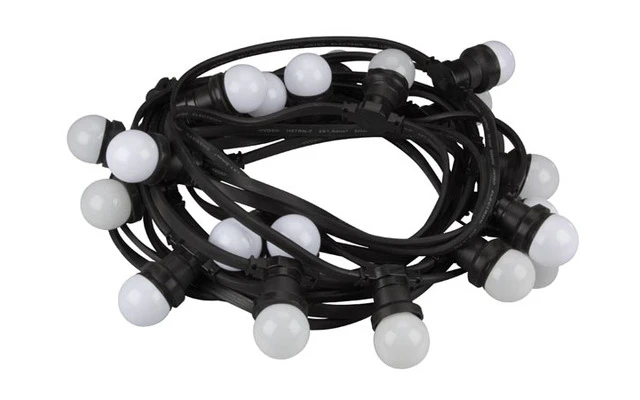 Cadena de luz festiva, 11.5m, 20 bombillas LED - color blanco cálido