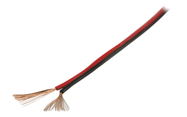 Cable para altavoz 2x 0.35 mm² 100 m color negro/rojo