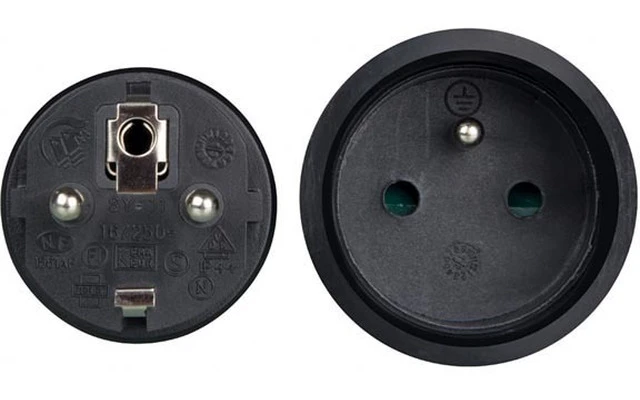Cable prolongador de goma 10m - 3G2.5 - toma de tierra de espiga
