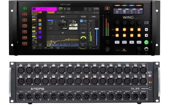 Behringer Wing Rack + Midas DL32