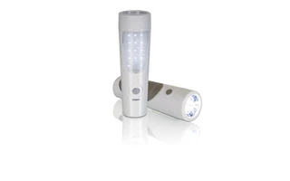 Linterna de bolsillo recargable con LED y sensor PIR