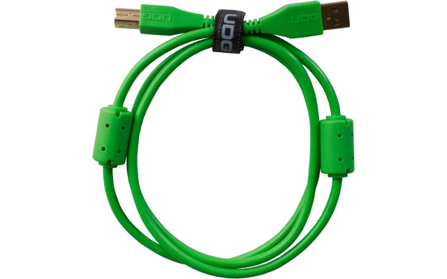 UDG Cable USB 2.0 A-B - Recto - Verde - 1 Metro