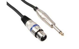 CABLE XLR PROFESIONAL, XLR HEMBRA A JACK MONO MACHO 6.35mm (3m)
