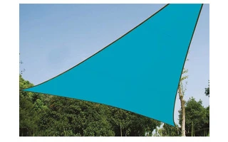 Vela de sombra triangular - 3.6 x 3.6m x 3.6m, color: Azul celeste