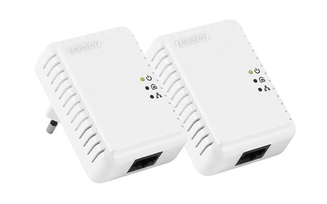 EMINENT - MINI ADAPTADOR POWERLINE DE 500 Mbps - KIT DE INICIO