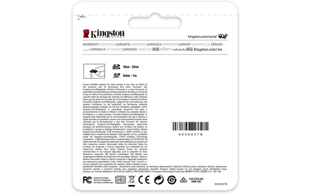 Kingston 64 GB SDXC Clase 10 UHS-I