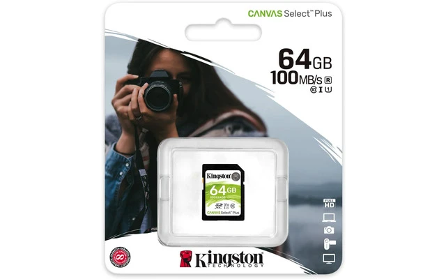 Kingston 64 GB SDXC Clase 10 UHS-I