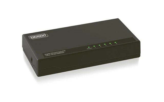 EMINENT - SWITCH DE 5 PUERTOS GIGABIT