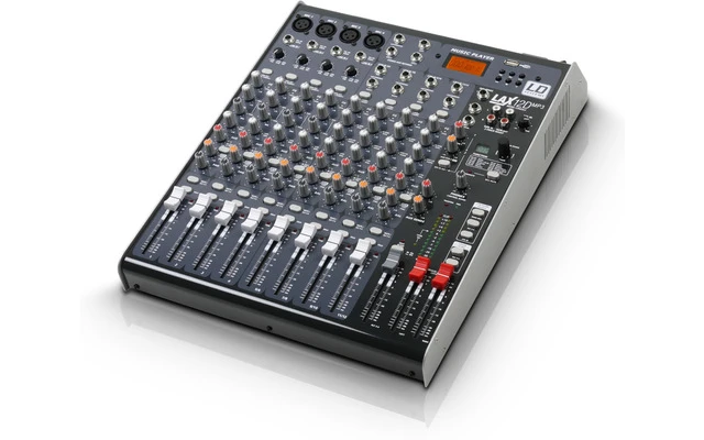 LD Systems LAX 12 D USB - Mesa de Mezclas 12 Canales con DSP y Reproductor MP3 USB