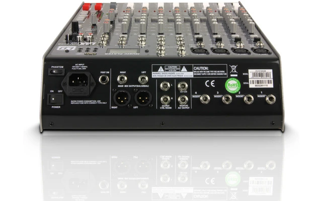 LD Systems LAX 12 D USB - Mesa de Mezclas 12 Canales con DSP y Reproductor MP3 USB