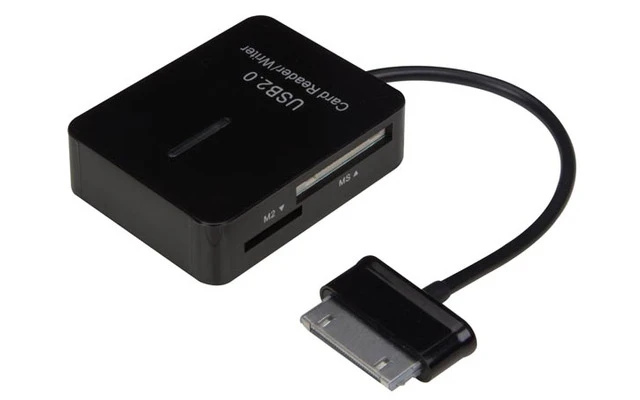Lector de tarjetas con cable para Samsung Galaxy Tab - Color Negro