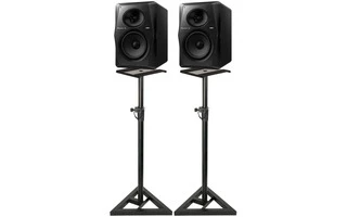 2x Pioneer DJ VM 70 con soportes para altavoz universal