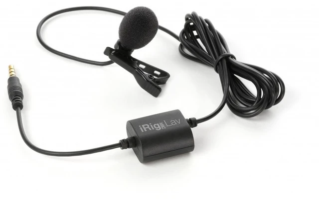 IK Multimedia Creator Bundle con iRig Mic Lav + iKlip Grip Pro y Lámpara LED de 6