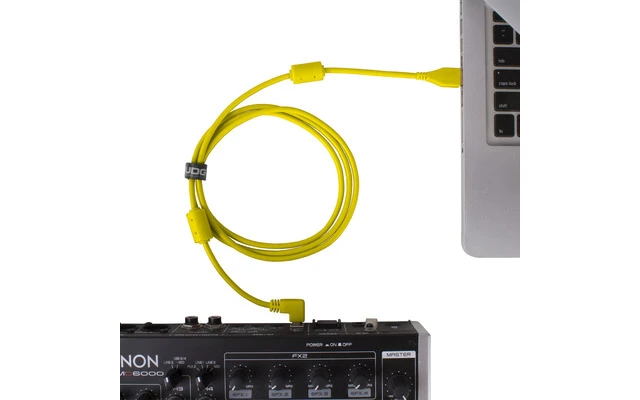 UDG Ultimate Cable USB 2.0 A-B - Amarillo - Acodado 2 metros