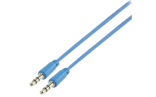 Cable azul de audio estéreo 3.5mm de 1.00 m
