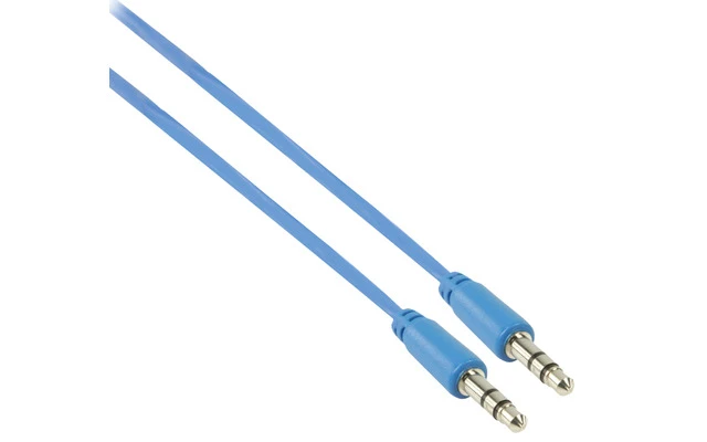 Cable azul de audio estéreo 3.5mm de 1.00 m