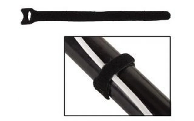 Cadeneta de velcro Negro 30 cm