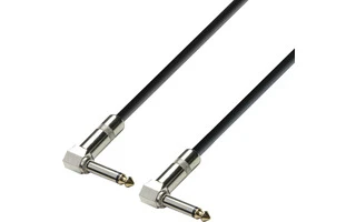 Adam Hall Cables K3 IRR 0015 Cable de Instrumento de Jack 6,3 mm mono acodado a Jack 6,3 mm mono