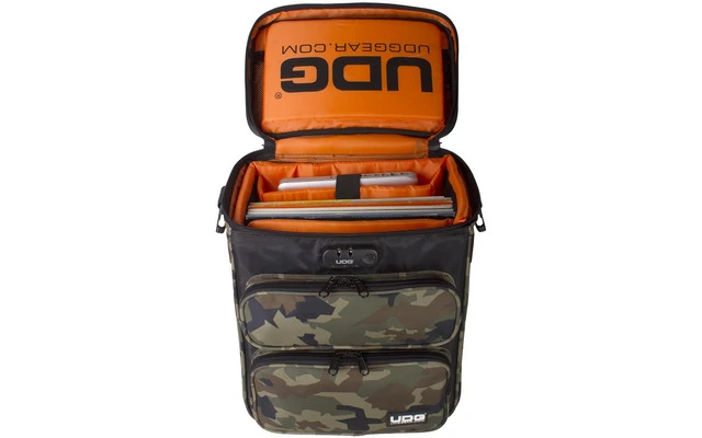 UDG Ultimate Digi Trolley To Go Black Camo Orange Inside