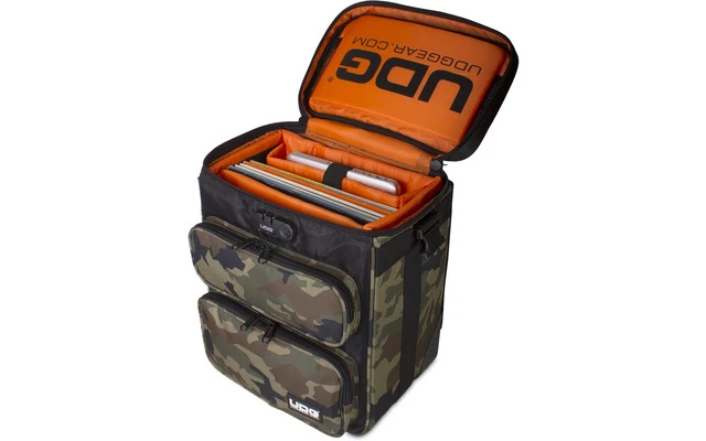 UDG Ultimate Digi Trolley To Go Black Camo Orange Inside