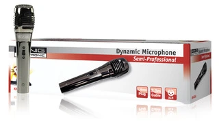 Micrófono uni direccional dinamico metalico