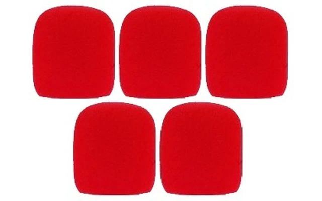 Pack: Espuma quitavientos rojo - 5 unidades