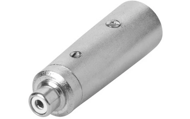 Conector XLR Macho de 3 polos a conector RCA Hembra