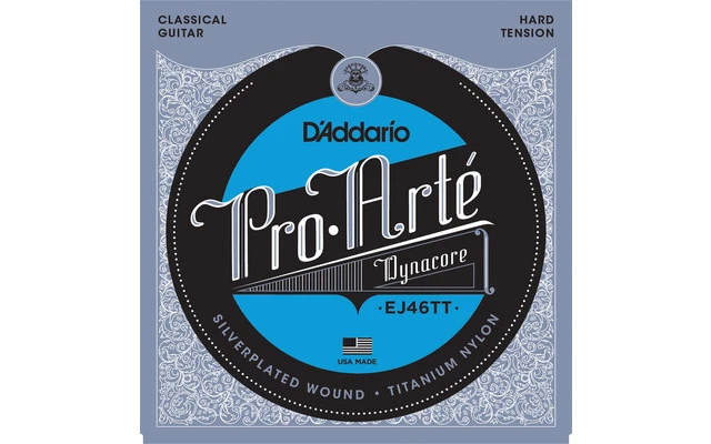 DAddario EJ46TT ProArte Dynacore, Titanium Trebles, Hard Tension