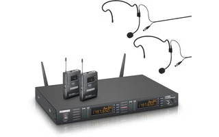 LD Systems WS 1 G8 BPH2 - Sistema inalámbrico con 2 Petacas y 2 Auriculares