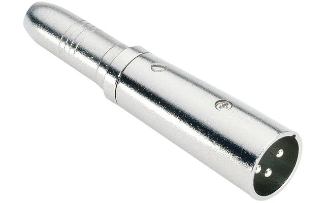Adaptador de Jack 6,3 mm hembra estéreo a XLR macho