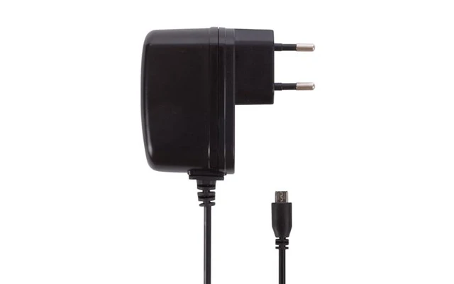 Cargador compacto con conexión Micro-USB -5V DC - 2.5A Máx - 12.5W - Color Negro