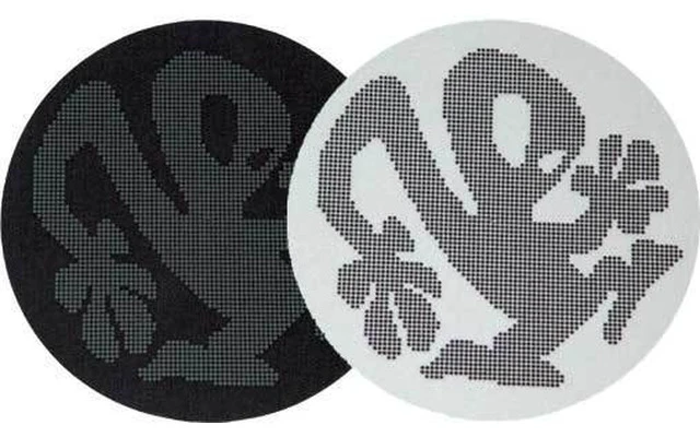 Pareja patinadores Plasticman Dots - blanco y negro