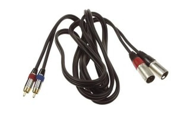 2 x XLR MACHO DE 3 POLOS A 2 x RCA MACHO, 1m (AVW158)